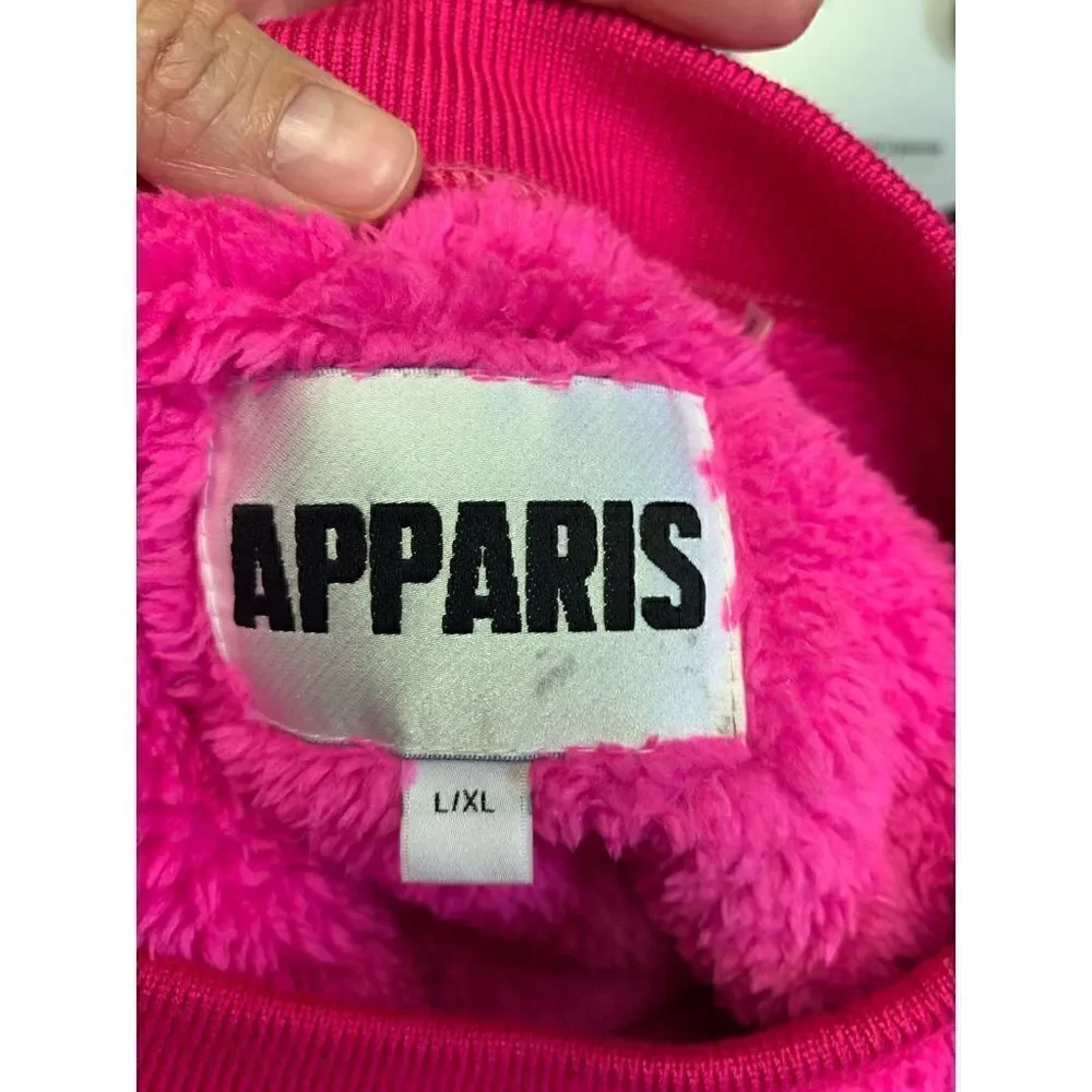Apparis Fuschia Crop Teddy Size L/XL